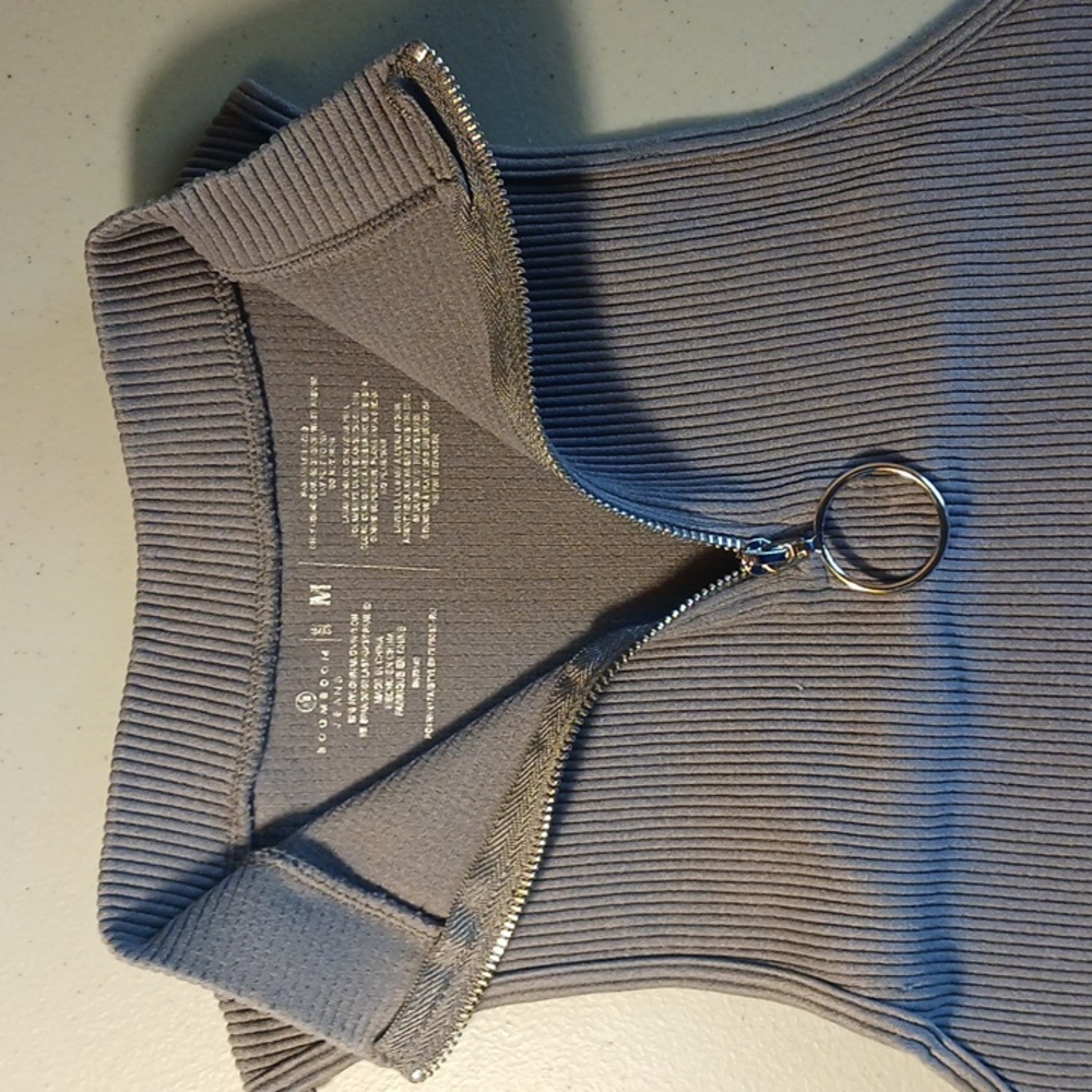 Zip Smoke Color Shirt BBJ LOS ANGELES Size M #eshopchicago - Picture 3 of 11